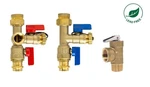 Press 3/4'' Lead Free Tankless Water Heater Isolation Valve Kit W/ Relief New. Price: $72.99.
