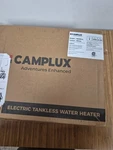 Camplux Electric Tankless Water Heater 6KW 250V White New. Price: $110.00.