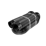 50 Ft. Length Copolymer Solid Drain Pipe, Black 4 In. Dia. Flexible New. Price: $38.99.