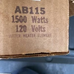 Thermalink AB115 New Box) Water Heater Element 120V 1500W. Price: $19.95.