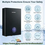 Water Heater 27KW On Demand 240V ECO270B Electric Tankless Ecotouch Open. Price: $280.50.