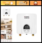 Camplux Tankless Electric Water Heater 120V 3500W Point Of Use Led Display New. Price: $203.99.