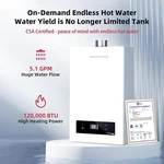 Mizudo Natural Gas Tankless Water Heater 5.1 Gpm 120,000 Btu Indoor New. Price: $499.99.