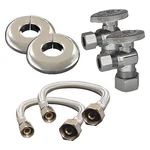 Kissler AB88-1015 Faucet Supply Line, 3/8X1/2, 16IN.L New. Price: $29.55.