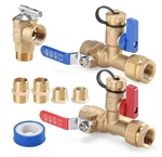 8PCS 3/4 Inch Ips Isolator Tankless Water Heater Valve Kit With 2PCS Yellow Open. Price: $59.99.