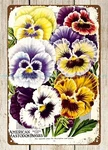 Brewery Pub Wall Art 1929 American Pansies Metal Tin Sign New. Price: $19.47.
