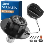Kes Rv City Water Inlet Replacement 18/8 Stainless With Check Valve, Matte Black New. Price: $41.09.