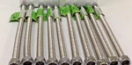 New, (lot 10) Falcon A112.18.6 Ss 1/2" Corrugated Lavatory Connector S-02X12"(L) Open. Price: $52.95.