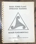 Stone Webster Power Plant Operator Training Boiler Fundamentals Water Technology Acceptable. Price: $24.00.