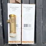 Lot Of 2 Protech PT16830C Brass Full Flow Straight Drain Valve 3/4 Open. Price: $19.95.