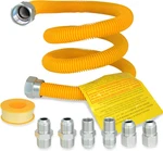 Gas Connector Kit 48 Inch, Dryer Line Hose With 1/2" Fip & Mip 3/4" New. Price: $34.63.