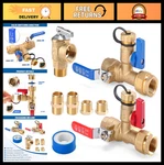 8PCS Tankless Water Heater Valve Kit, 3/4" Ips & Npt Fittings, Brass Flushing Se New. Price: $125.99.