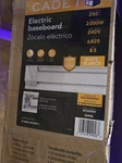 Cadet 8F2000W 96" Electric Baseboard Heater 240V White New. Price: $100.00.