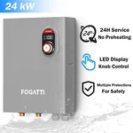 Fogatti 6.0 Gpm Electric Tankless Water Heater 24KW 240V Instant Hot New. Price: $369.99.