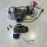 Rinnai #107000279 - Water Flow Servo Valve Assembly And 3/4 Inlet Used. Price: $20.00.