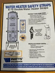 Double Hot Water Heater Safety Straps, Watts Spacemaker E-75, Gallon New. Price: $18.95.