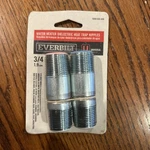 Everbilt Dielectric Nipples Heat Trap 3/4" New. Price: $9.99.