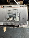 Comfort Zone CZ220 Fan-forced Ceiling Mount Heater, 5000W, 240V, Steel, Gray New. Price: $199.00.