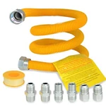 Gas Connector Kit Hose Line For Water Heater Stove Dryer 48 Inch Sta New. Price: $33.92.