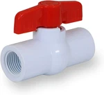 Pvc Ball Valve Red Handle Water Shut-off In. Fip Plastic (482U200), White New. Price: $18.95.