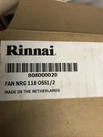 Rinnai Fan Nrg 118 0SS1/2 -808000020- Genuine Oem Replacement Part Newoldpiece Open. Price: $95.00.