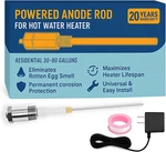 Powered Anode Rod For Hot Water Heater, Stops Corrosion And Eliminates Rotten Eg New. Price: $61.39.