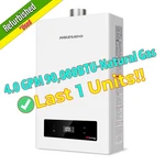 90,000 Btu Natural Gas Hot Water Heater Tankless Indoor - Certified Refurbished Excellent. Price: $190.99.