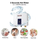 Thermomate Electric Tankless Water Heater 3500W Instant Hot For Under/over Sink Open. Price: $65.00.