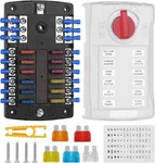 12 Volt Fuse Block, Waterproof Boat Panel With Led Warning Indicator Dam... New. Price: $44.98.