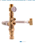 Cash Acme Tank Booster Pro 3/4" Brass Mixing Valve Kit With Gauge & Fittings Used. Price: $45.99.