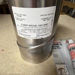 Z-flex Special Gas Vent Stainless Steel 4STPHA04 Silver Stove Chimney Open. Price: $49.95.