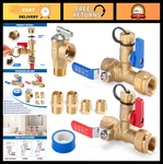 8PCS Tankless Water Heater Valve Kit, 3/4" Ips & Npt Brass Fittings, Flush Set New. Price: $125.99.