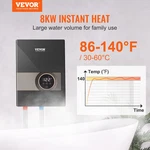 Vevor Instant Water Heater, 8KW On Demand Electric Tankless Boiler New. Price: $183.79.