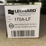 Leonard 170A-LF Thermostatic Mixing Valve New. Price: $152.00.