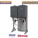 Rinnai 398K Btu Natural Gas H-series Hybrid Water Heating System Ultra Low Nox New. Price: $17625.00.