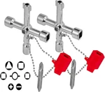 2PCS 4-WAY Universal Utilities Key, Multi-functional Cross With Bi New. Price: $13.57.