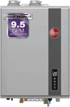 New Rheem RTGH-95DVLP-3 Condensing Indoor Water Heater 9.5 Gpm. Price: $1209.24.