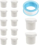 12 Pcs Water Heater Drain Plug, 1/2 Inch Npt White Plastic New. Price: $11.05.