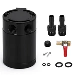 Pqy Baffled Oil Catch Can Kit Universal 2 Port Aluminum Separator Black New. Price: $30.49.