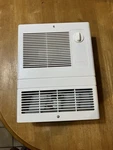 Broan 9815WH 1500W 120/240V High Capacity Fan-forced Wall Heater With Thermostat Open. Price: $139.00.