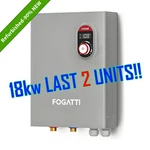 Fogatti Tankless Hot Water Heater Electric 18KW 240V - Certified Refurbished Good. Price: $211.99.