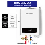 Mizudo 18 Kw Tankless Water Heater, Electric 240V, Led Display,instant On-demand New. Price: $259.00.