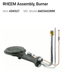Rheem Water Heater Burner Assembly - Part # AM29602RRR New/open Box. Price: $100.00.
