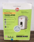 Rheem RETEX-08 (8KW) 240V Electric Tankless Water Heater Performance -open Box. Price: $159.99.