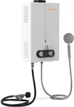 Propane Water Tankless, 1.85GPM 7L Portable Instant Hot Heater, Out. Price: $412.09.