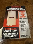Thermar EX95T Thermostatic Electric Tankless Water Heater Pre Owned Only As Pic Used. Price: $145.99.