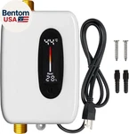 Tankless Water Heater Electric 110V, 3000W Switch Between Fahrenheit Or Celsius New. Price: $97.08.