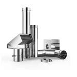 Camplux 3" Gas Water Heater Vent Kit With Termination Hood And Wall Thimble New. Price: $139.00.