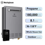 Westinghouse Propane Gas Tankless Water Heater 180,000 Btu Outdoor Installation New. Price: $999.99.