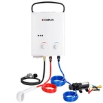Camplux 5L Portable Propane Gas Tankless Water Heater, 1.32 Gpm Shower Open. Price: $169.00.